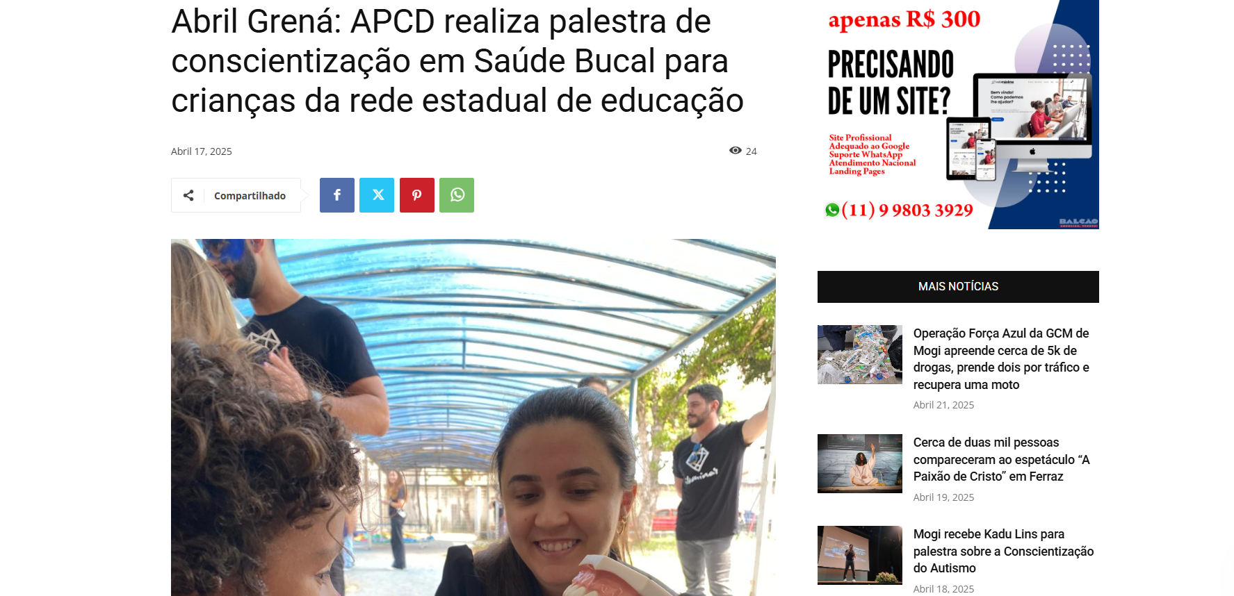 Abril Grená: APCD realiza palestra de conscientização em Saúde Bucal ...